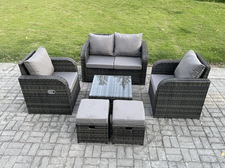 Click to view product details and reviews for Fimous Rattan Garden Furniture Set Patio Conservatory Indoor Outdoor 6 Piece Set With Love Sofa Square Coffee Table 2 Small Footstools. Click to view product details and reviews for Fimous Rattan Garden Furniture Set Patio Conservatory Indoor Outdoor 6 Piece Set With Love Sofa Square Coffee Table 2 Small Footstools.