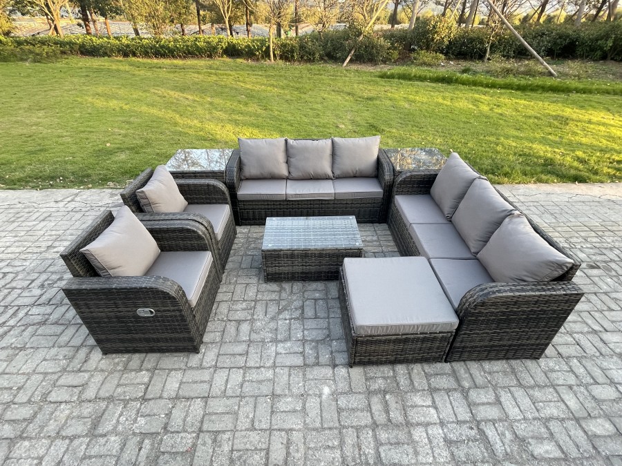 garden sofa set seater sofa and footstool