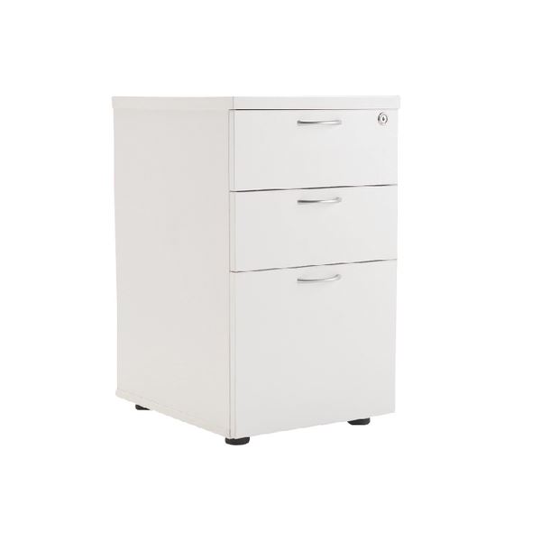 First 3 Drw Under Desk White - KF74835