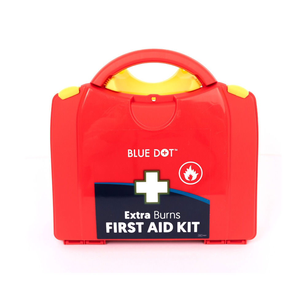 First Aid Kit Medical Emergency Blue Dot Extra Burns Work/Home 36 Piece Kit