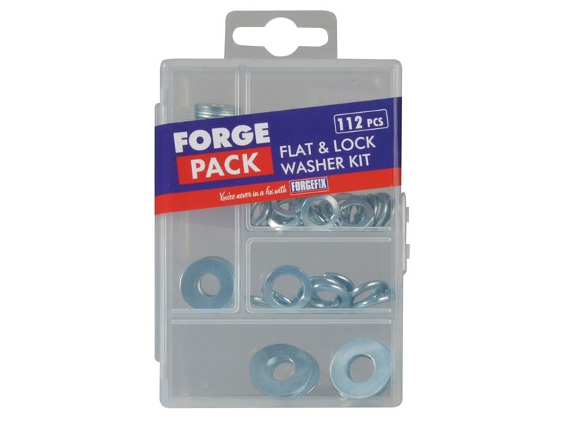 Flat Washer Kit ForgePack 112 Piece FORFPWASSET