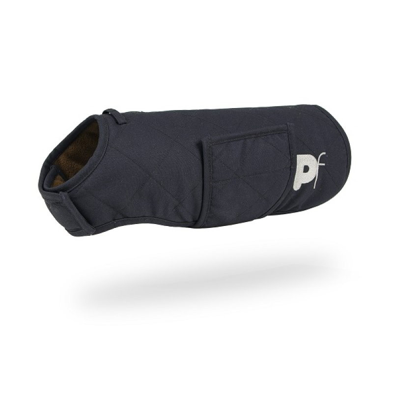 Fleece Lined Quilted Dog Coat Adjustable Body Fit Lead & Harness Compatible