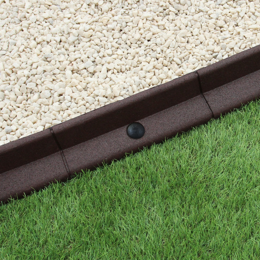 Flexible Lawn Edging Brown 1.2m x 10