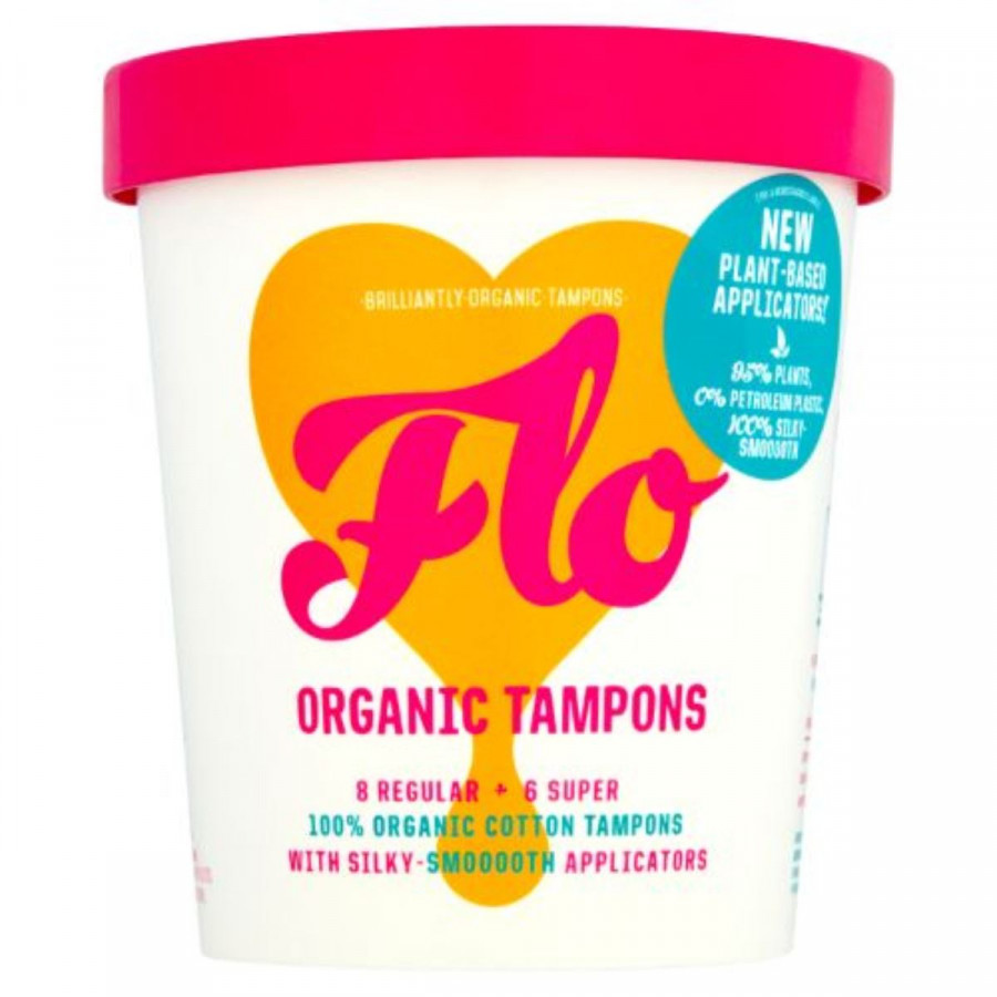 FLO Eco-Applicator Regular+Super Organic Tampon... | Cazaar