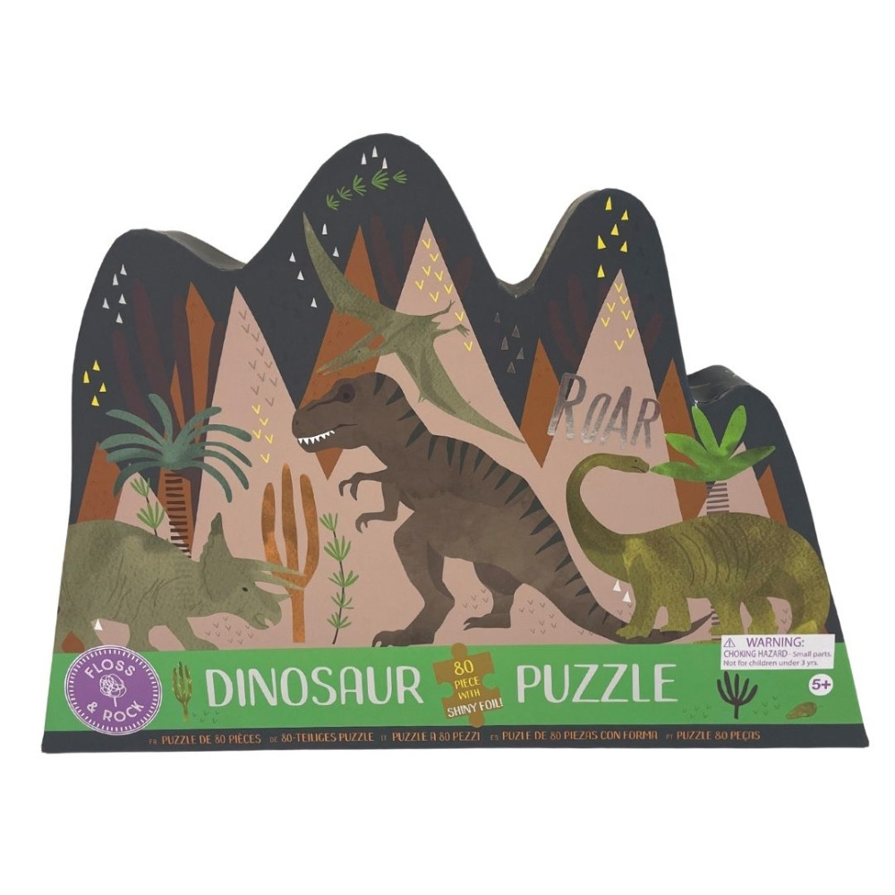 Floss & Rock Jigsaw Puzzle 80pc Kids Children Game Toy Play Fun Animal Dinosaur