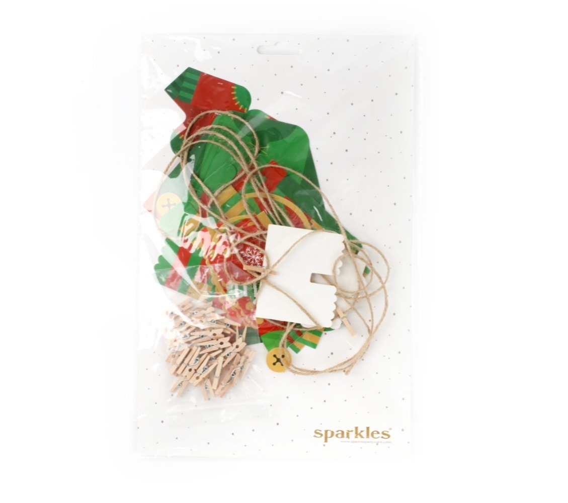 Christmas Decoration Elf Washing Line