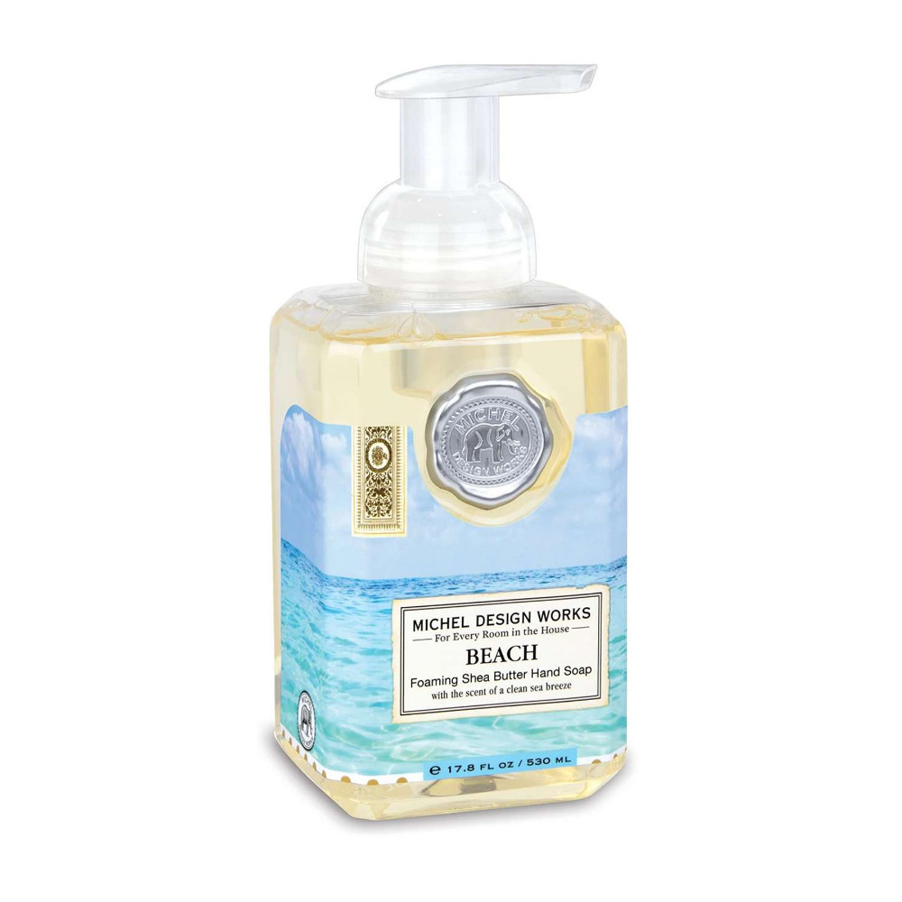 Foaming Hand Wash Scented Soap Pump Luxury Fragranced Gift Bathroom Decor 530ml - Beach