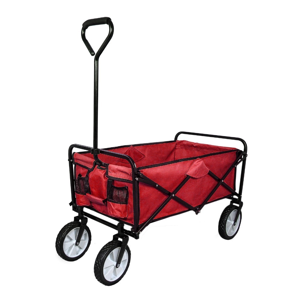 Foldable Garden Cart Red