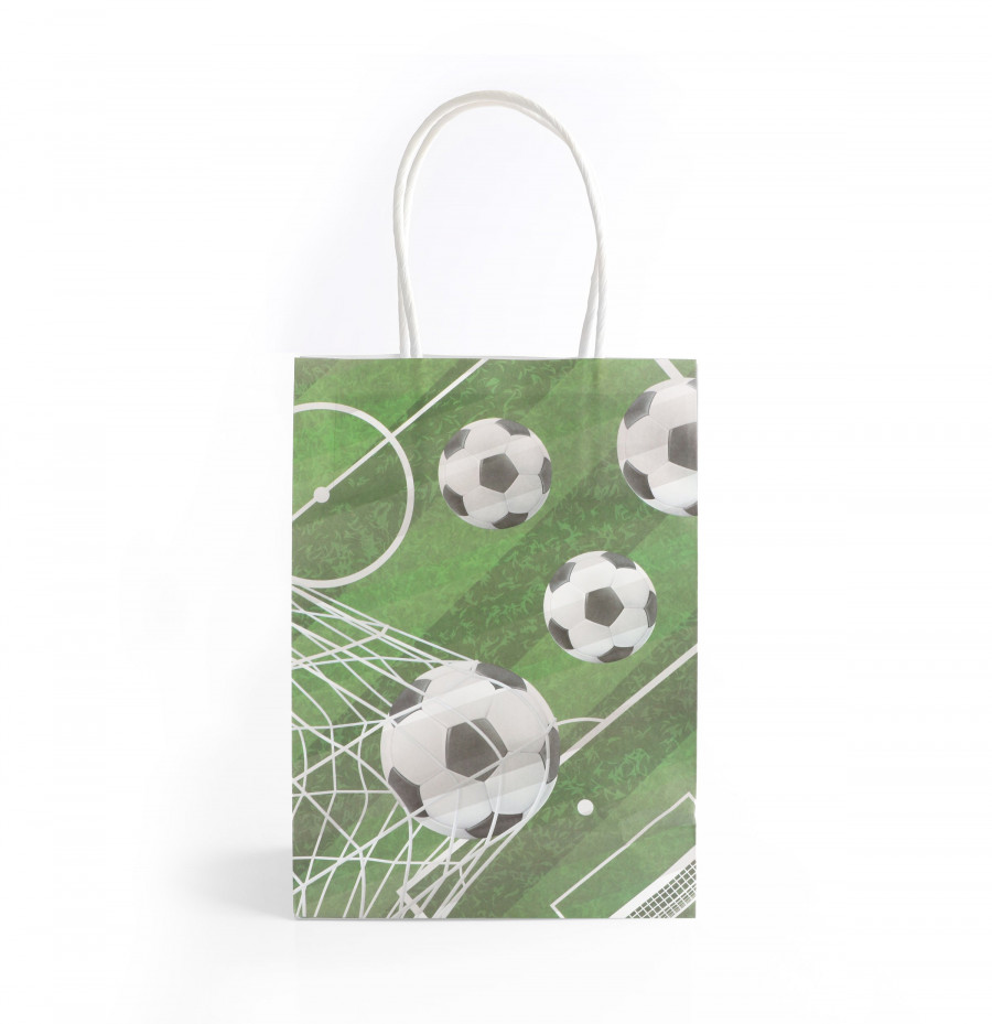 Click to view product details and reviews for Football Paper Bag With Handles.