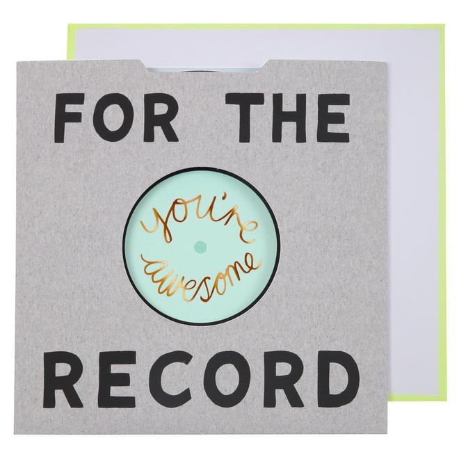 Click to view product details and reviews for For The Record Card.