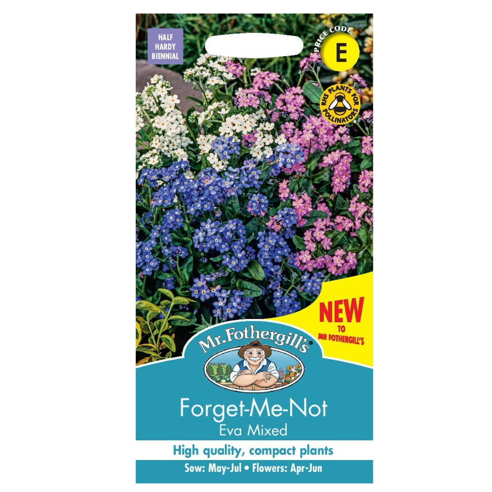 Forget-Me-Not Seed Grow Your Own Garden Flower Eva Mixed Packet Mr Fothergill's