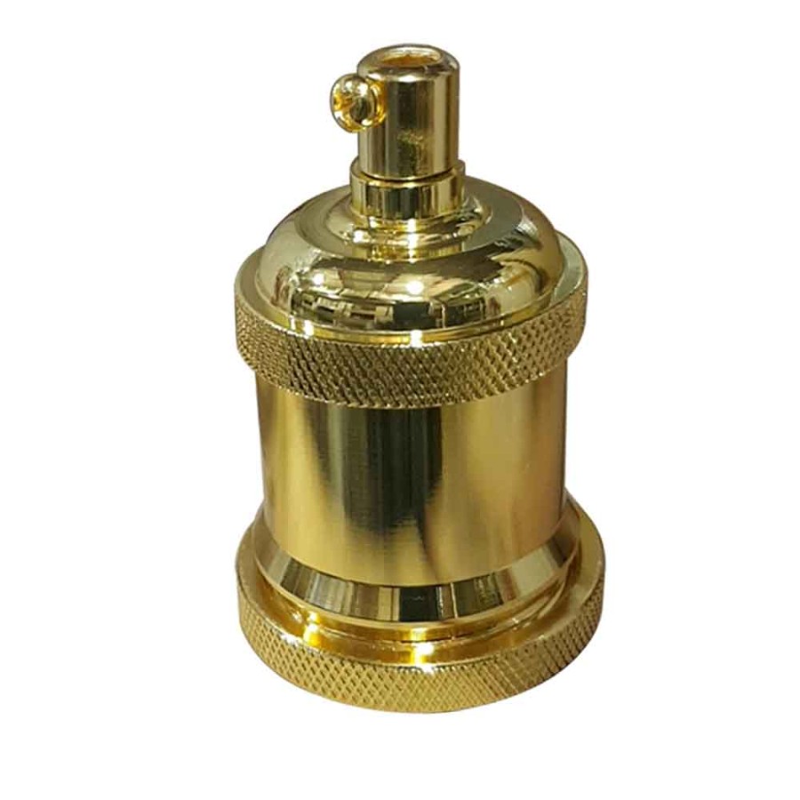 Ledsone French Gold E27 Metal Lamp/Bulb Holder Ideal For Vintage Edison Filament Bulbs Antique Metal~2928