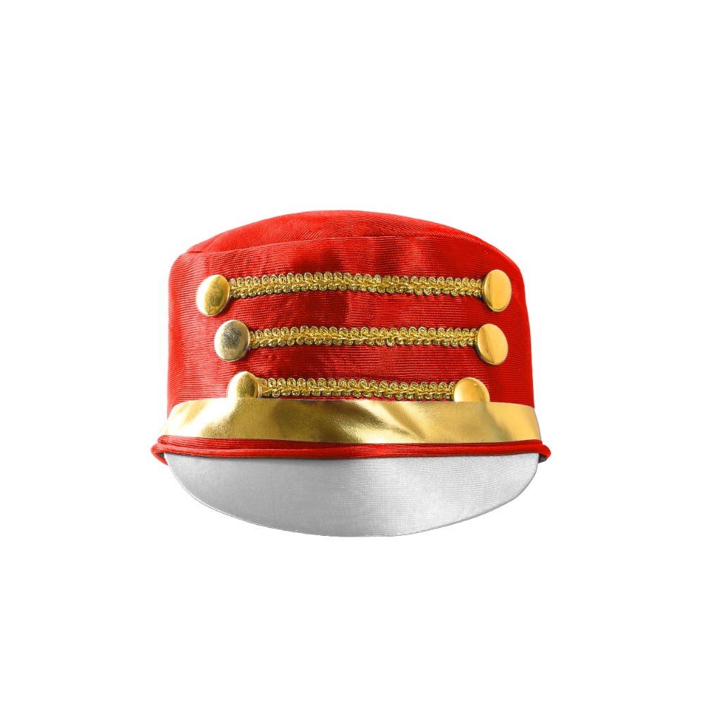 Ladies Toy Soldier Hat | Red Majorette Christmas Costume Hat | Nutcracker Fancy Dress Accessory