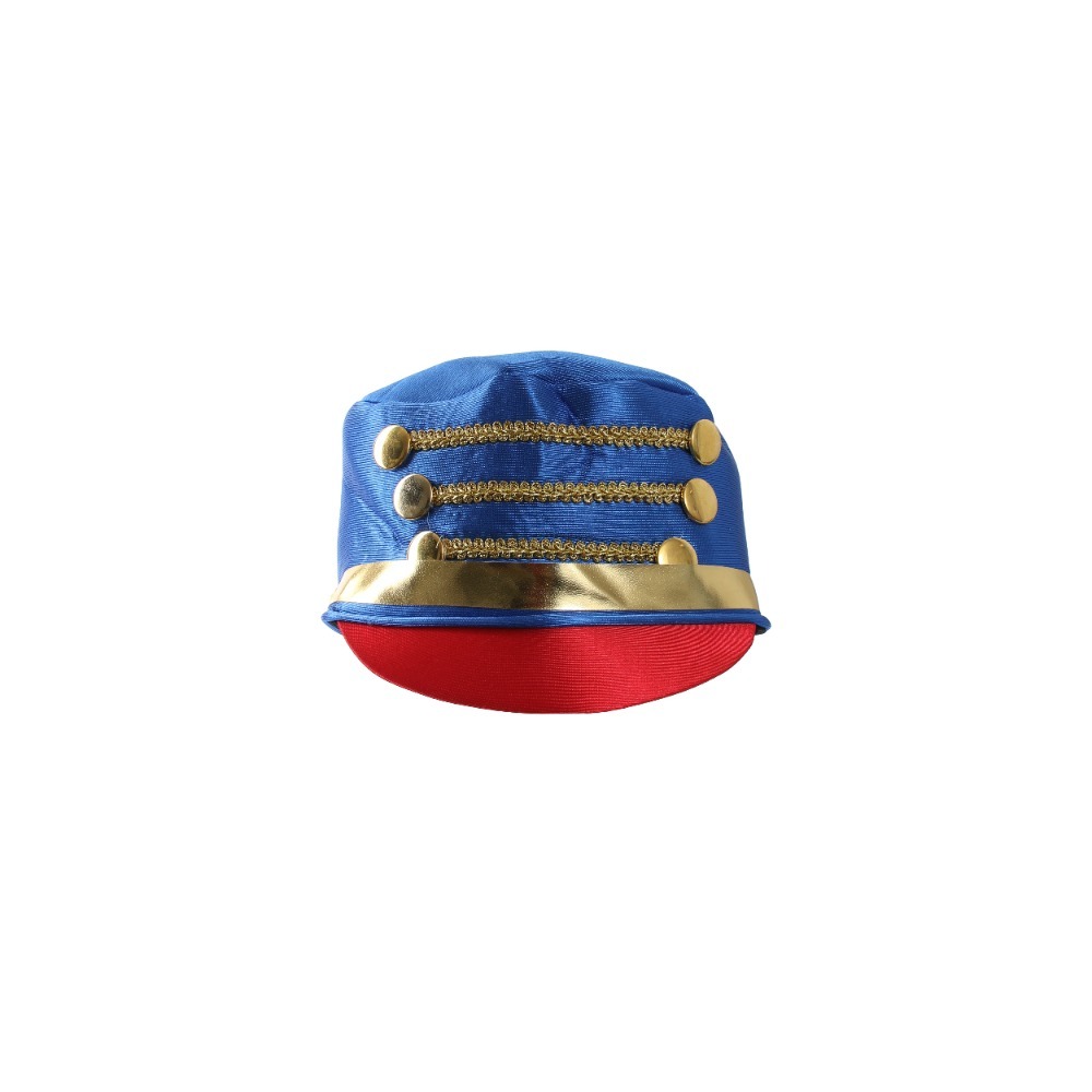 Ladies Toy Soldier Hat | Blue Majorette Christmas Costume Hat | Nutcracker Fancy Dress Accessory