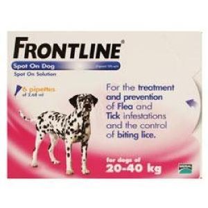 Frontline Spot On Large Dog 20-40kg (6Pipettes) - 20051