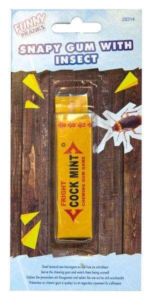 Funny Joke Snappy Gum with Insect