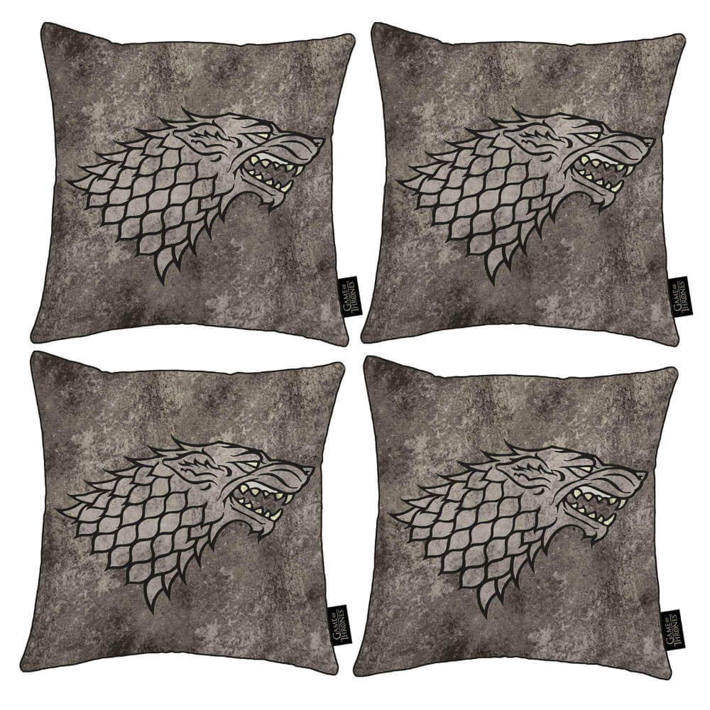 Game of Thrones House Stark 4 Pack Cushions