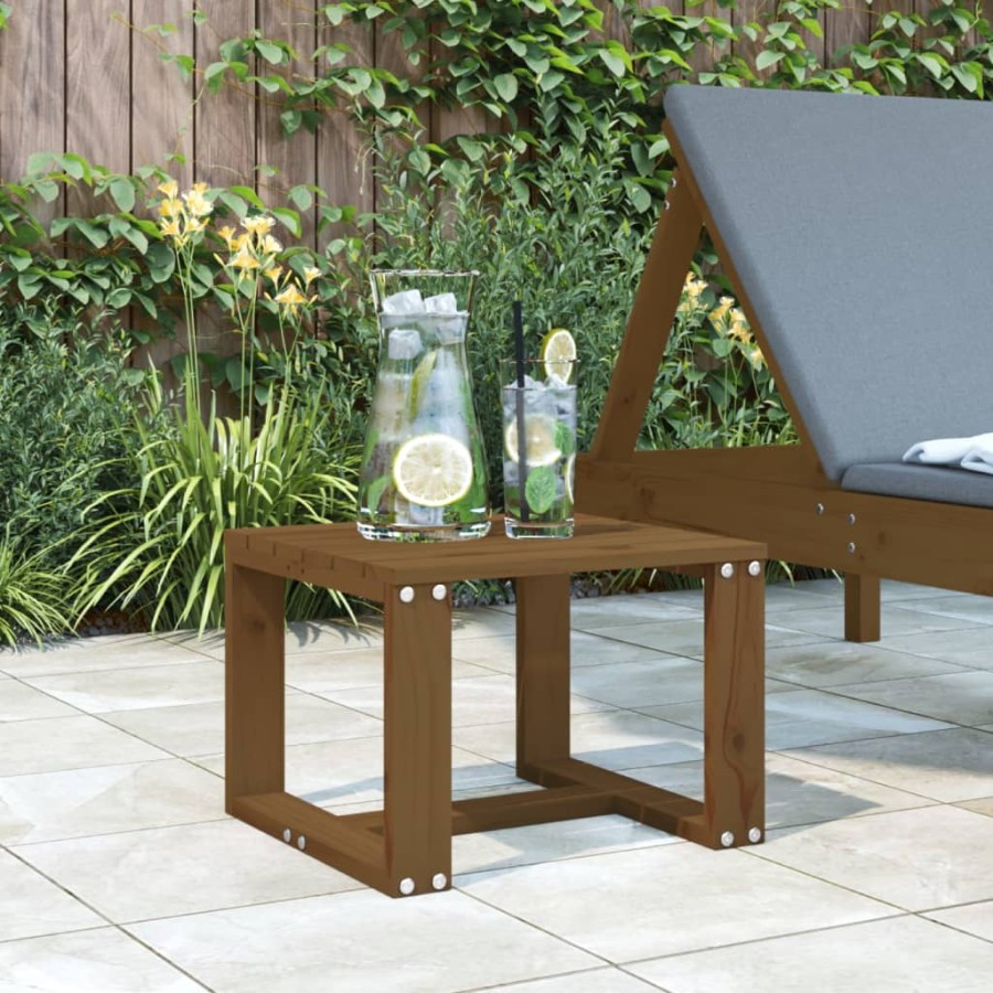 Click to view product details and reviews for Garden Side Table Honey Brown 40x38x285 Cm Solid Wood Pine.