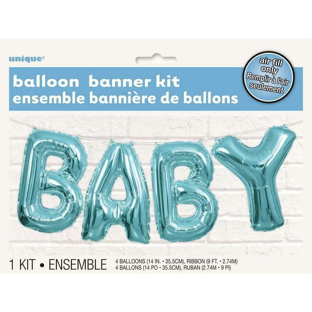 Click to view product details and reviews for Gender Reveal Baby Boy Foil Banner Balloon Kit.