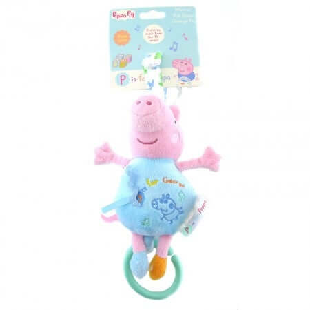 George Pig Pull Down Musical Soft Toy