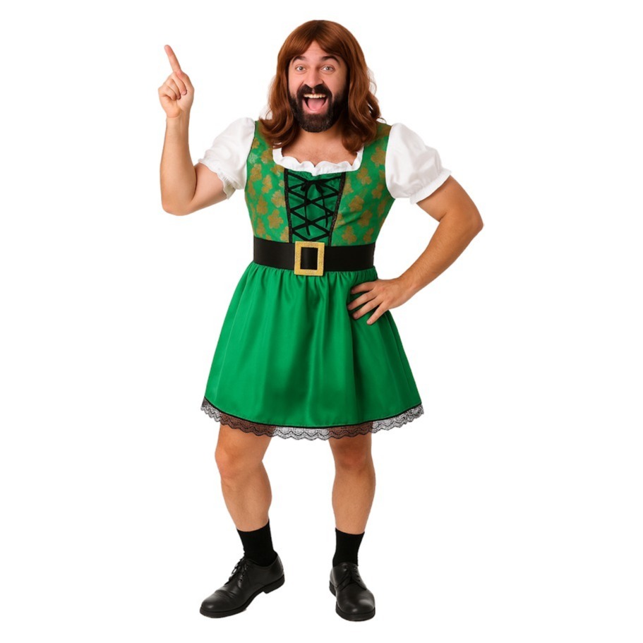 Click to view product details and reviews for Men’s Green Irish Stag Do Dress Small.