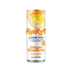 Ginger Mandarin Living Soda Probiotic and Prebiotic 330ml - FHR1