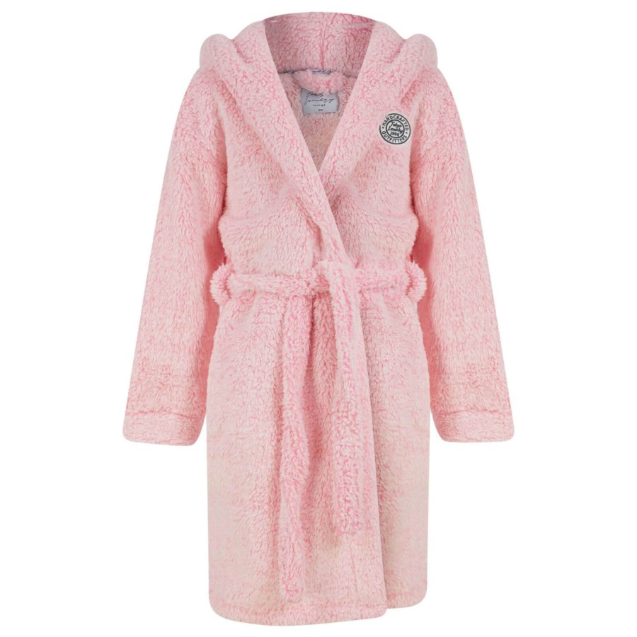 Click to view product details and reviews for Girls Fleece Hooded Dressing Gown Tokyo Laundry Pink Ecru Pink 11 12.