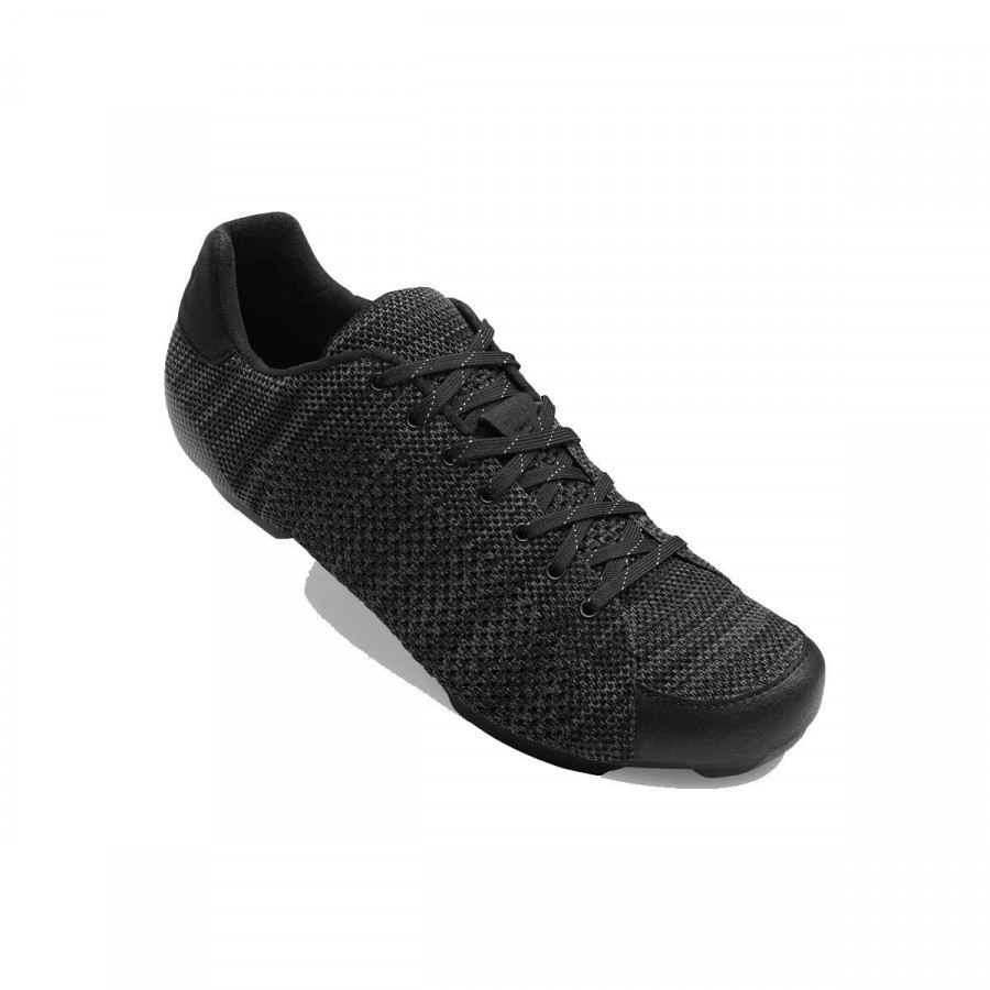 GIRO REPUBLIC R KNIT ROAD CYCLING SHOES 2018: BLACK/CHARCOAL HEATHER 48 - GISRERB48