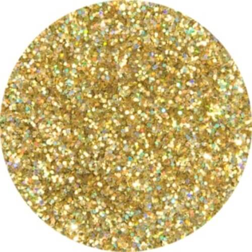 Glitter Holographic Jewel Golden medium