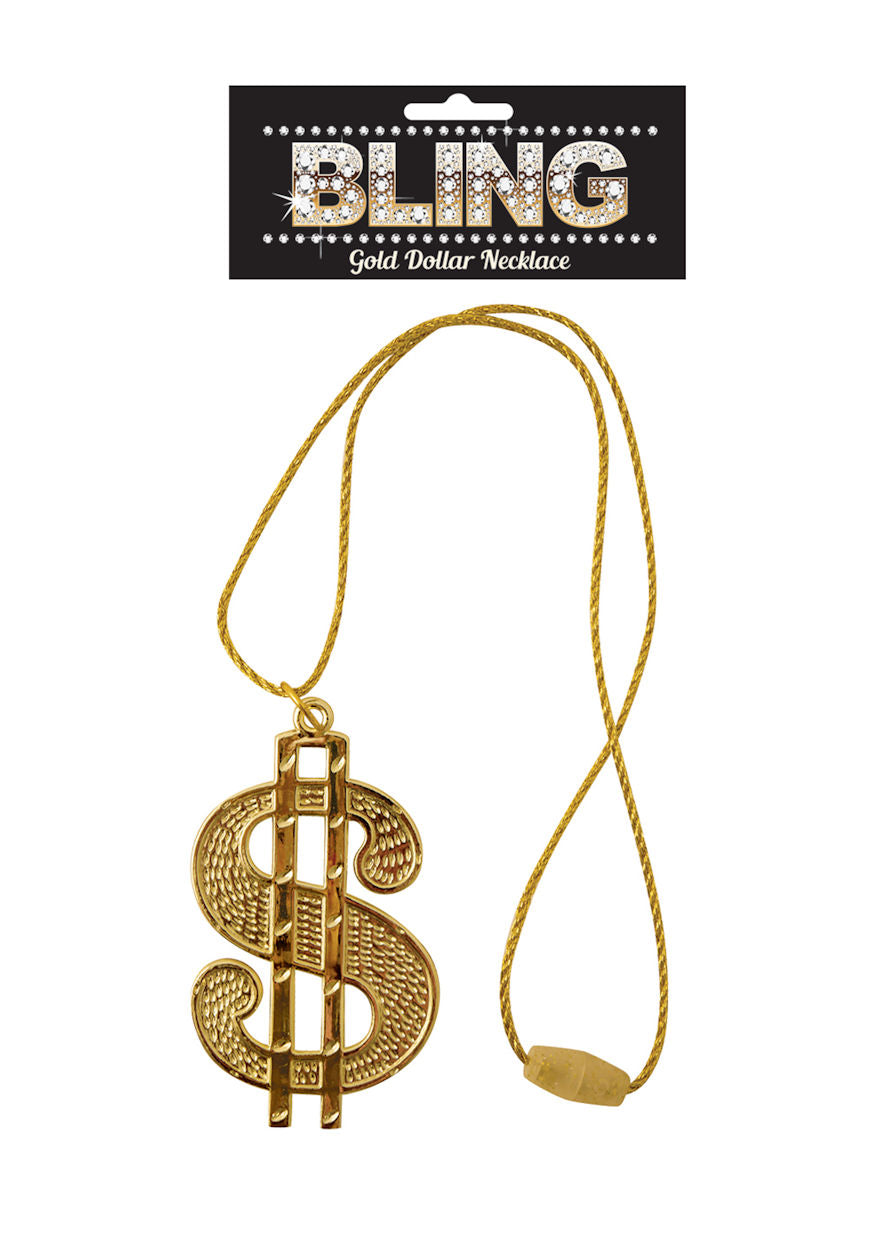 Click to view product details and reviews for Gold Dollar Necklace â Fancy Dress Jewellery.