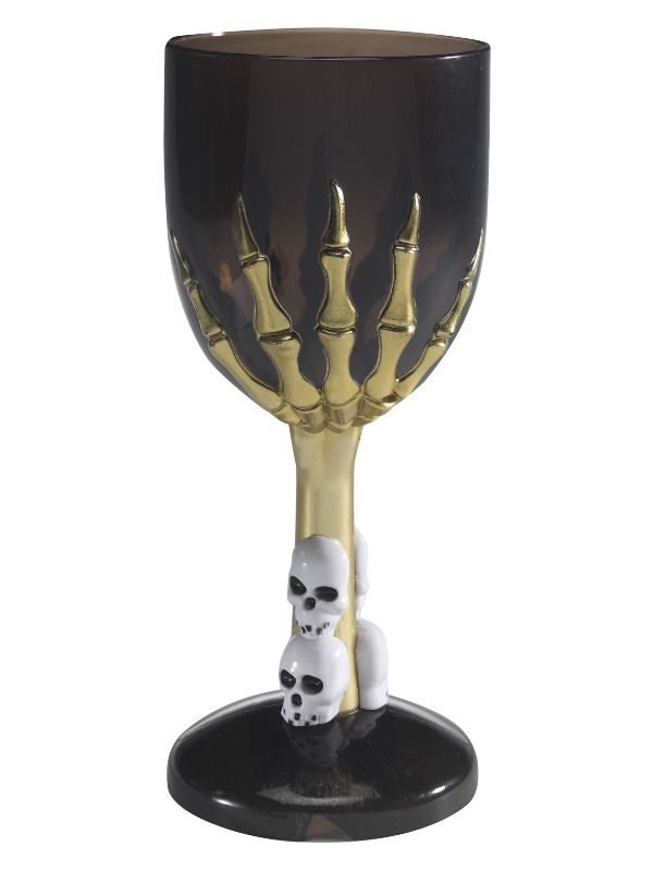 Gothic Wine Glass, Black,