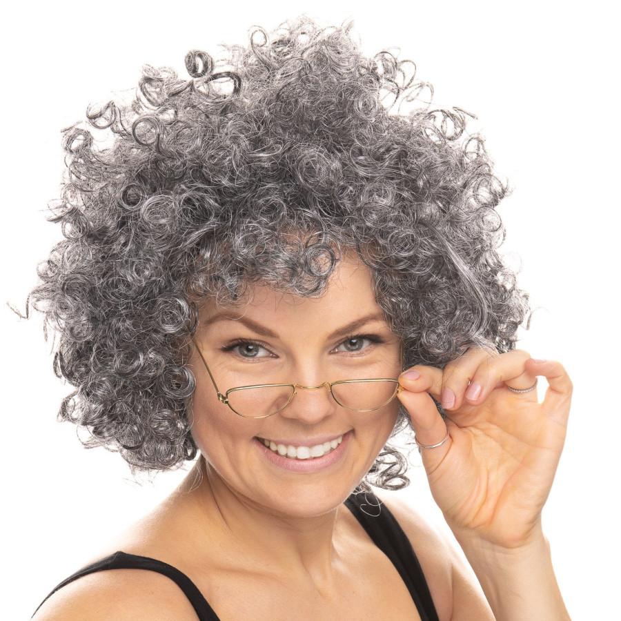 Click to view product details and reviews for Granny Curly Wig For Fun And Quirky Dress Up.