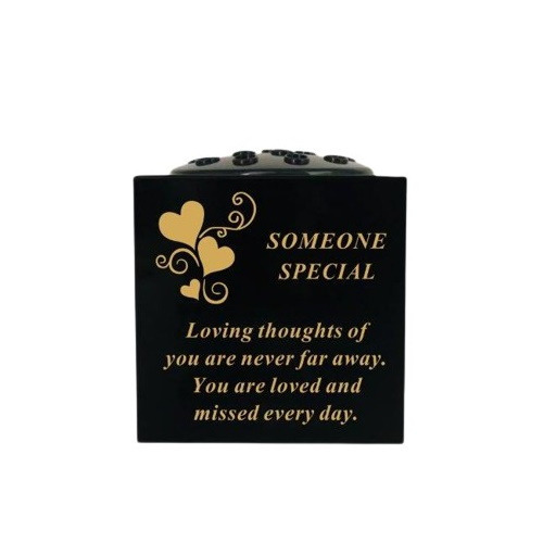 Click to view product details and reviews for Special Rose Bowl Plastic Black Remembrance.