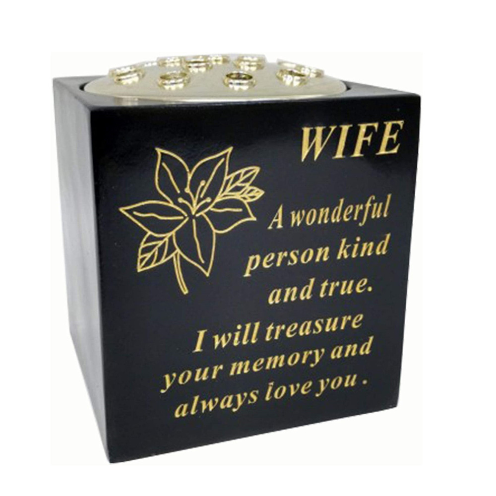 Click to view product details and reviews for Wife Rose Bowl Weatherproof Black Gold.