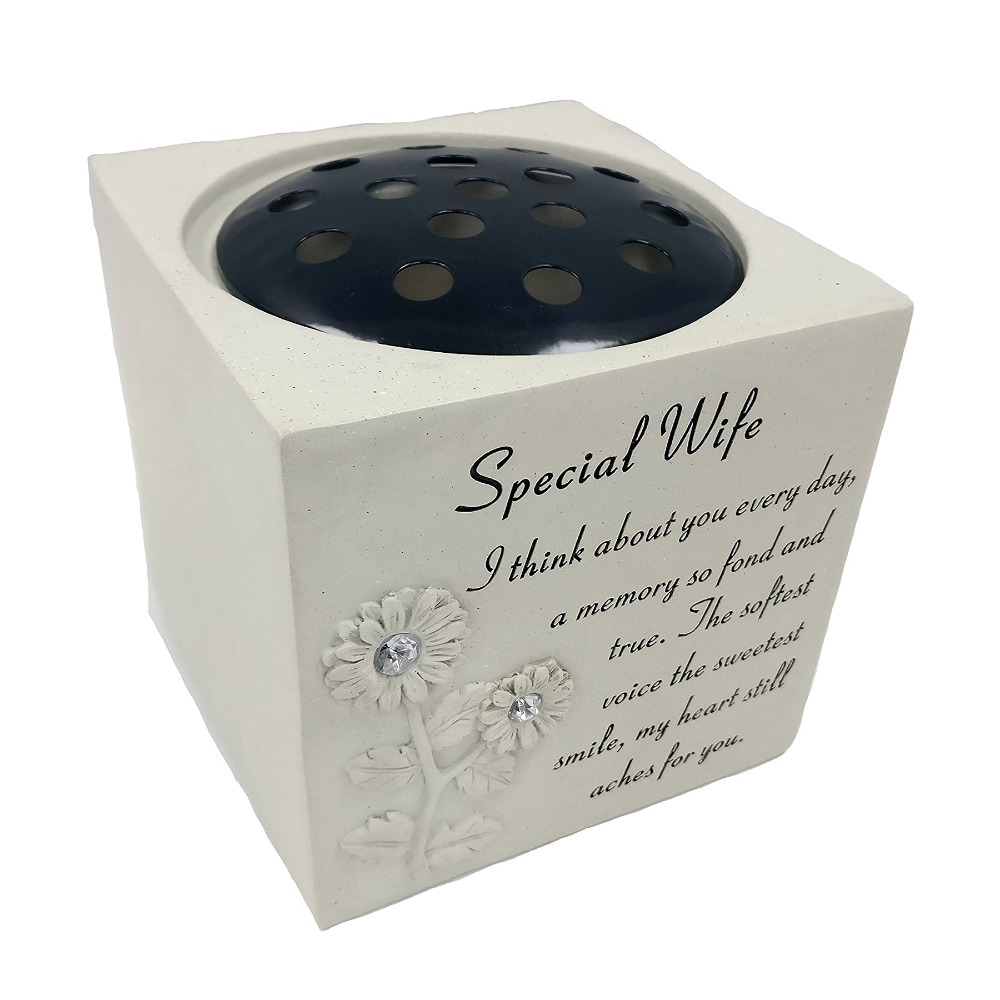 Click to view product details and reviews for Wife Rose Bowl Weatherproof Memorial Ornament.