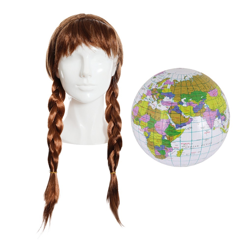 Click to view product details and reviews for Ladies Greta Accessory Set 2 Pcs Wig Inflatable Globe.