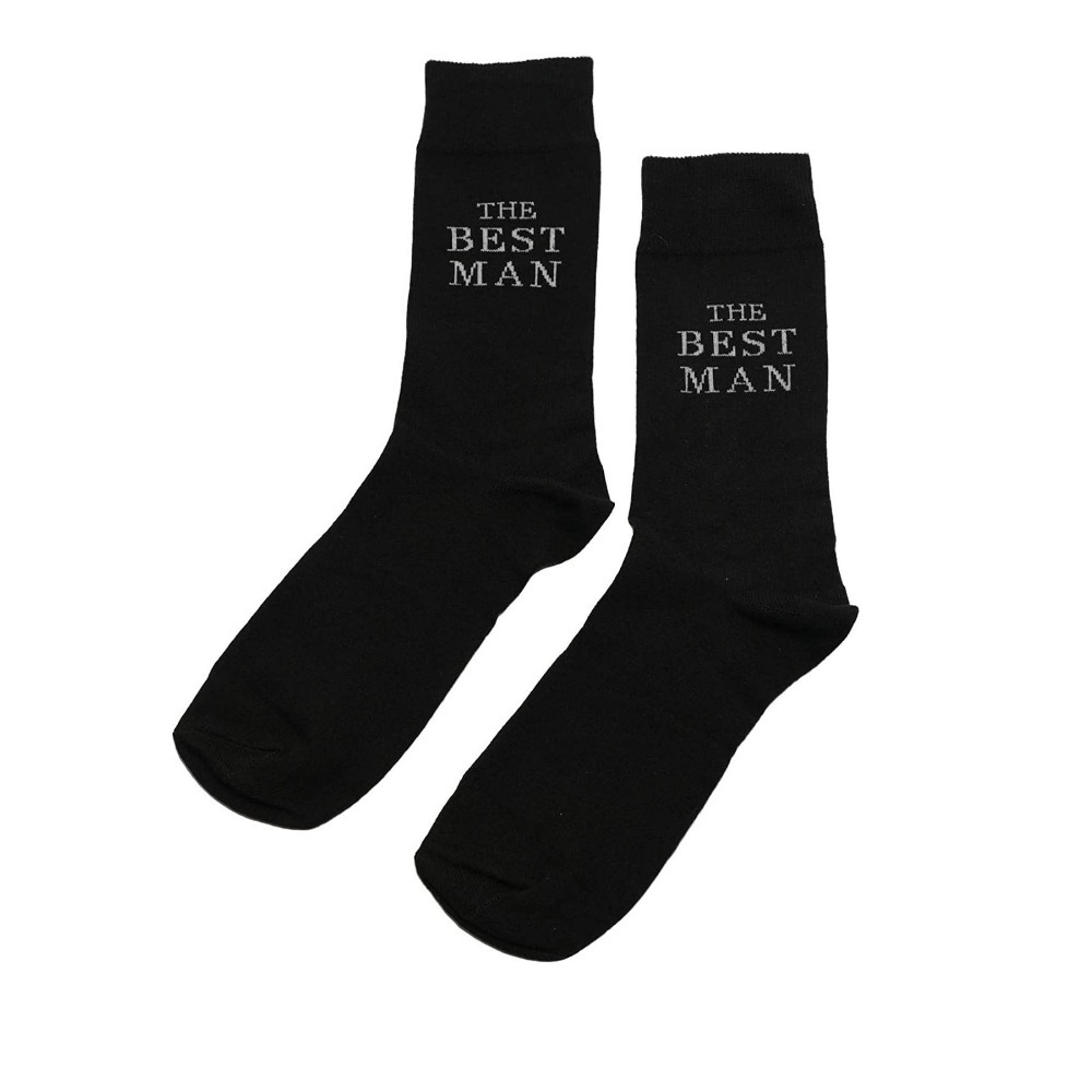 Groomsmen Novelty Crew Socks Gift Mens Wedding Party Favour Accessory - The Best Man