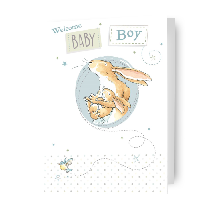 Click to view product details and reviews for Guess How Much I Love You Welcome Baby Boy New Baby Card.