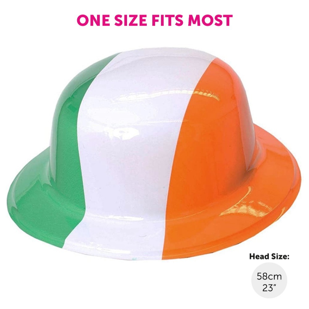 Irish Flag Bowler Hat Accessory Set