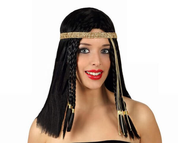 Click to view product details and reviews for Hair Wig Egyptian Lady Black Gold.