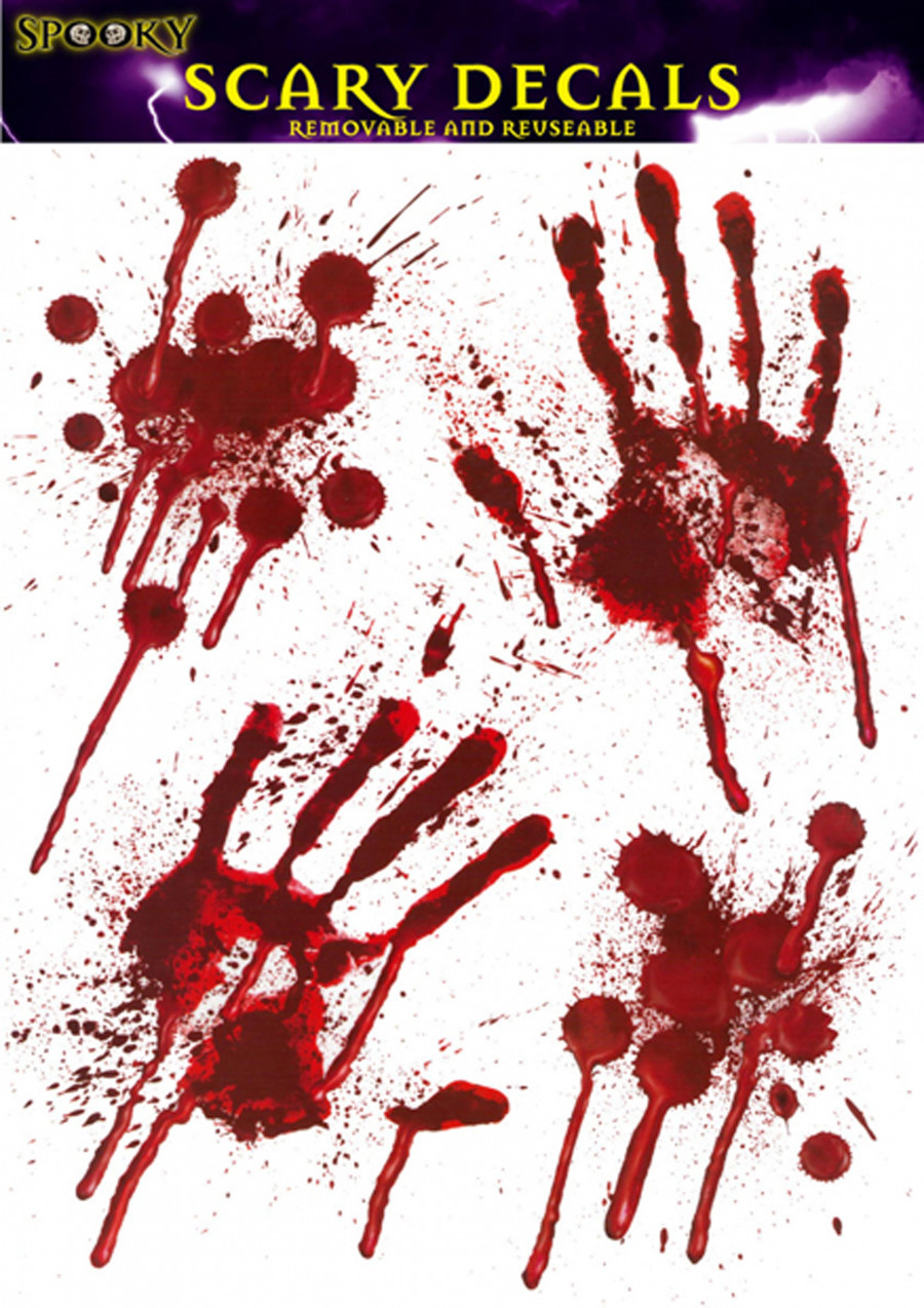 Hand Print Window Decals