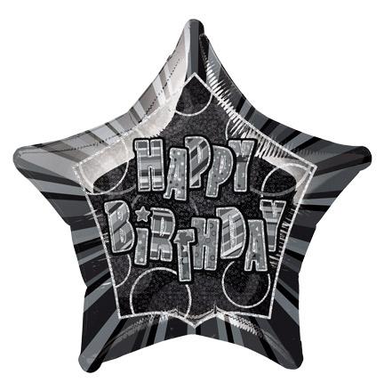 Click to view product details and reviews for Happy Birthday Black Glitz.
