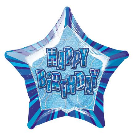 Click to view product details and reviews for Happy Birthday Blue Glitz.