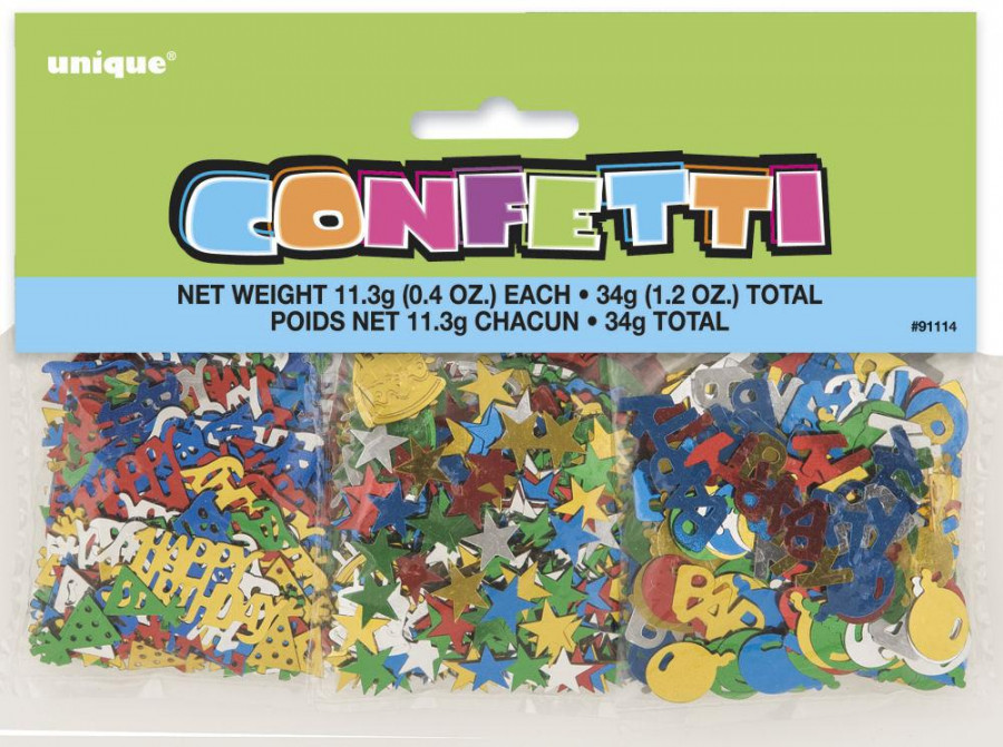 Click to view product details and reviews for Happy Birthday Confetti 3 Pack.