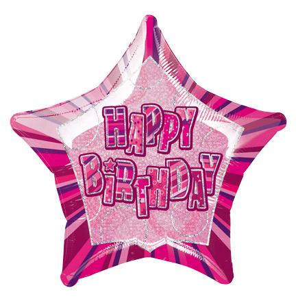 Click to view product details and reviews for Happy Birthday Pink Glitz.