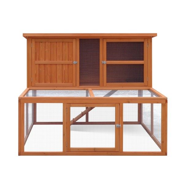 Click to view product details and reviews for Harrisons Bowness Double Height Hutch With Run Natural 150x121x117cm 261023.