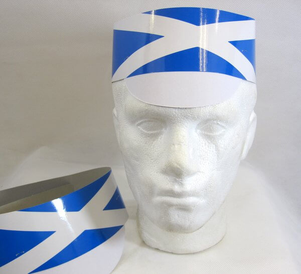 Click to view product details and reviews for Hat Card Flag With Peak Scotland 25s.