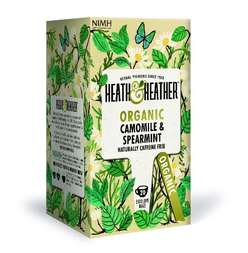 Heath & Heather  Organic Camomile & Spearmint Tea - 20 Bags - 87733