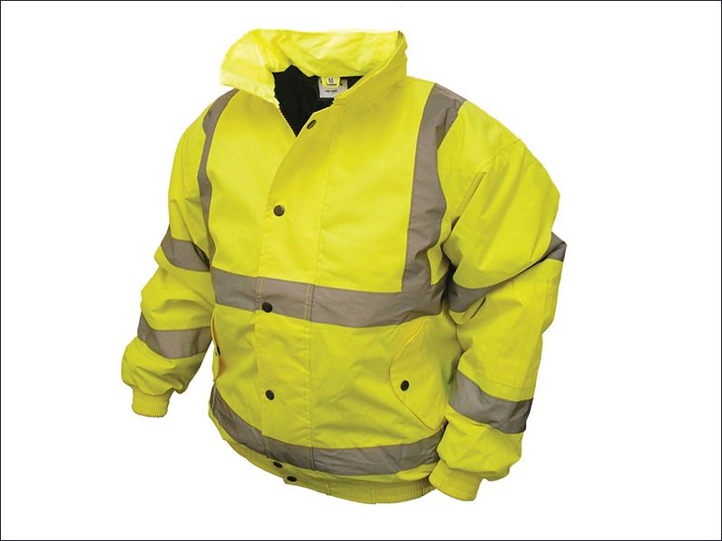 Click to view product details and reviews for Hi Vis Yellow Bomber Jacket M 41in Scawwhvbjm.