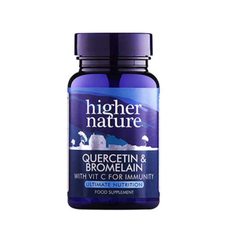 Click to view product details and reviews for Higher Nature Quercetin Bromelain Veg Tablets 60s 88125.